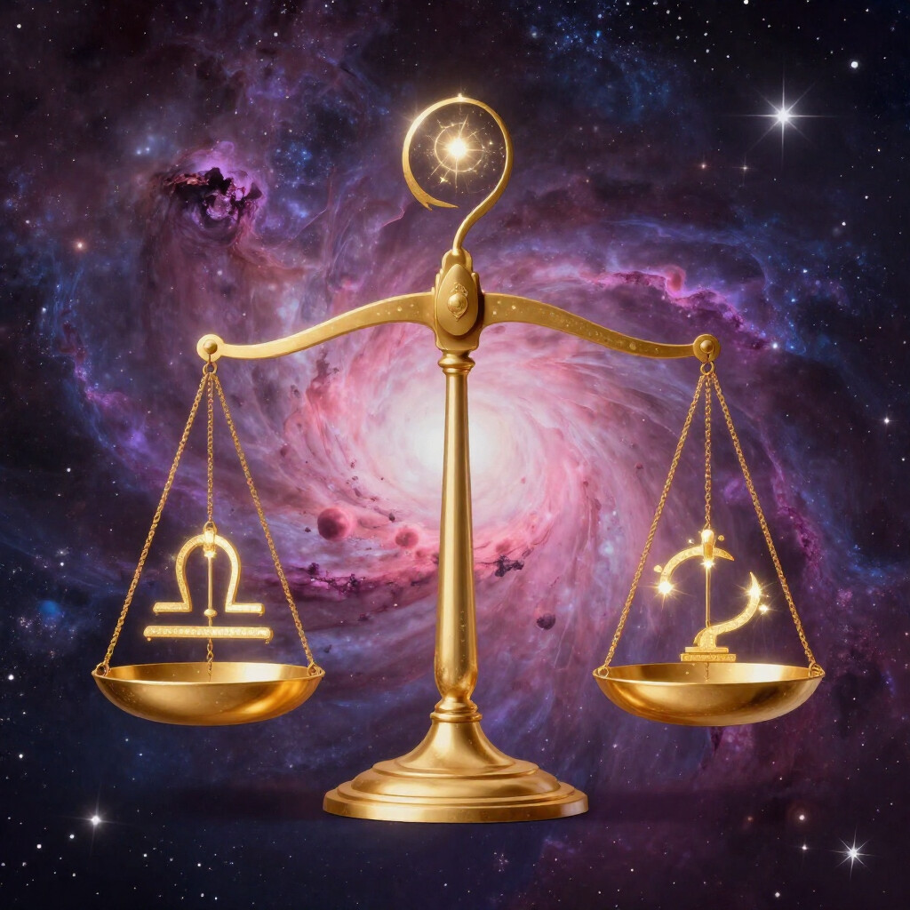 Libra zodiac sign illustration