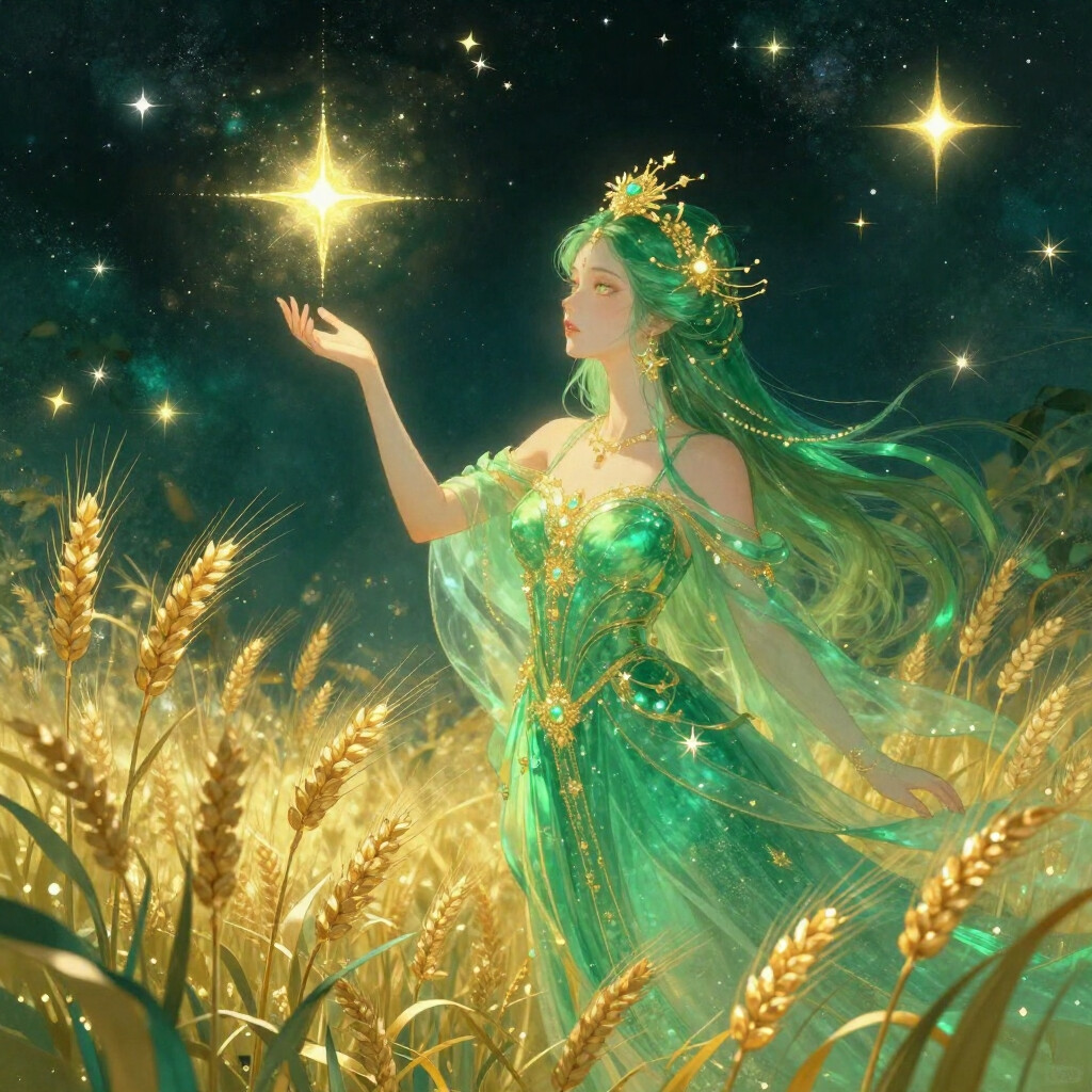 Virgo zodiac sign illustration